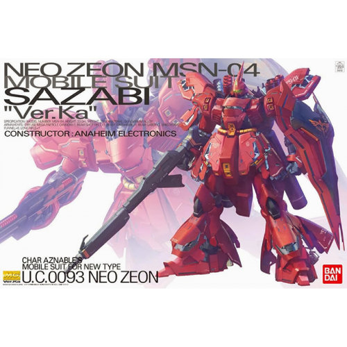 Bandai - 9000 (0028) MG 1/100 MSN-04 Sazabi Ver. Ka - 55457 (Model kit)