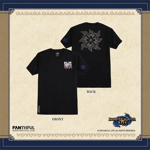 Fanthful Monster Hunter Rise T-Shirt Black(PROMO)