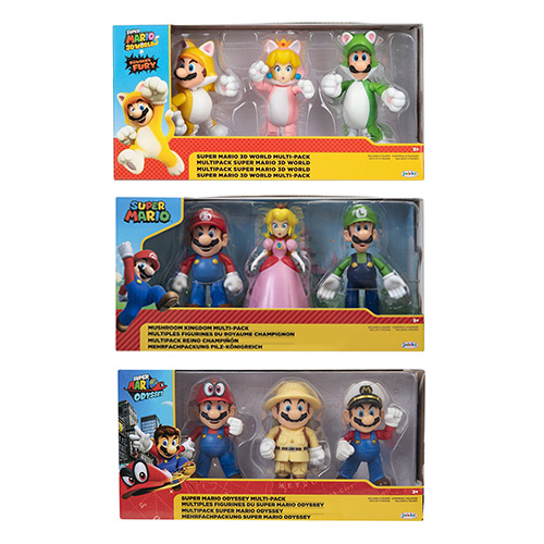 Super Mario Bros (3 Packs) (Figurine)(Jakks Pacific)