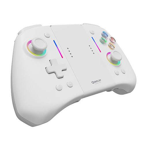 Omelet Gaming Nintendo Switch Pro + Joy-Pad Controller - (Snow White)