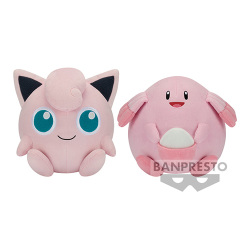 Pokemon Big Plush Color Selection Pink Vol.1 - Jigglypuff & Chansey (Plushie) (Banpresto)