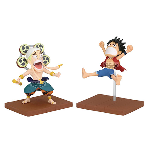 One Piece World Collectable Figure Log Stories - Monkey.D.Luffy & Enel -(Figurine)(Banpresto)
