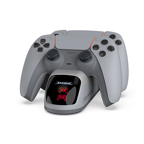 DOBE PS5 Gray Handle Dual Charging Base - (TP5-0515)