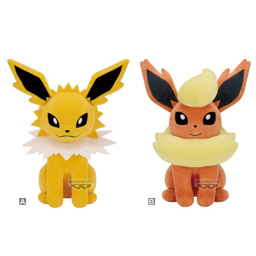 Pokemon Big Plush Eevee Friends - Jolteon & Flareon (Plushie)(Banpresto)(Pre-Order)