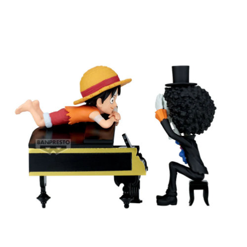 One Piece Would Collectable Figure Log Stories - Monkey D.Luffy  & Brook "That's Great!! After All This Time, He still..!!! (Figurine)(Banpresto)