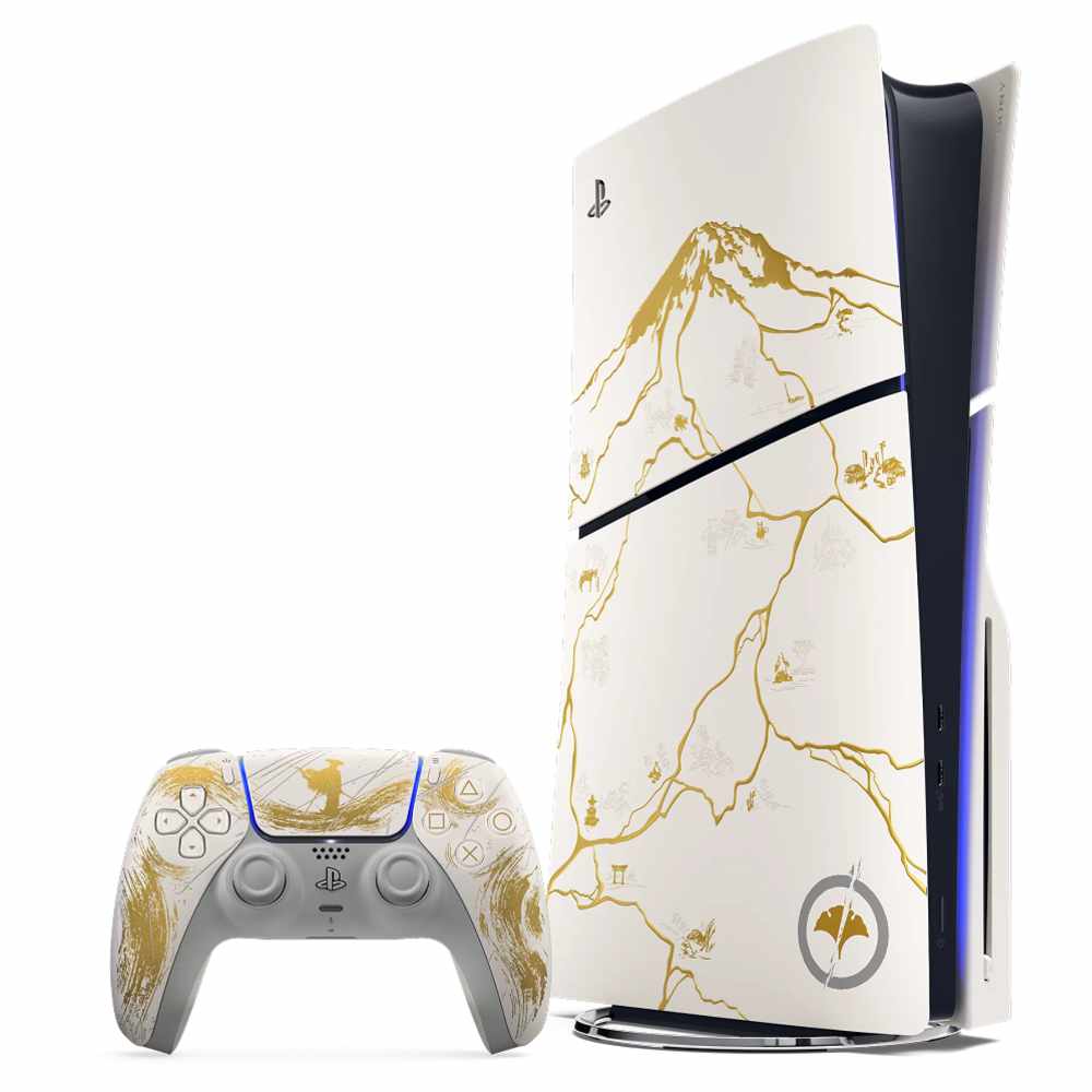 PlayStation 5 Slim (Physical Edition) – Ghost of Yotei Gold Limited Edition Bundle(Pre-Order)