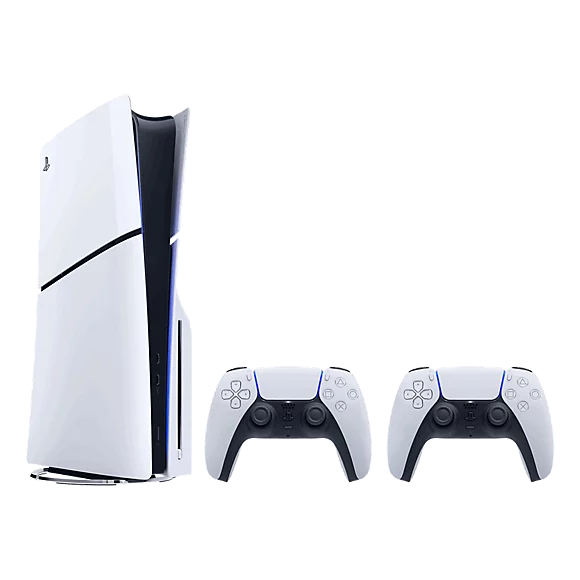 PlayStation 5 Slim (E-Chassis) (Physical Edition) - Two Dualsense Wireless Controller Bundle