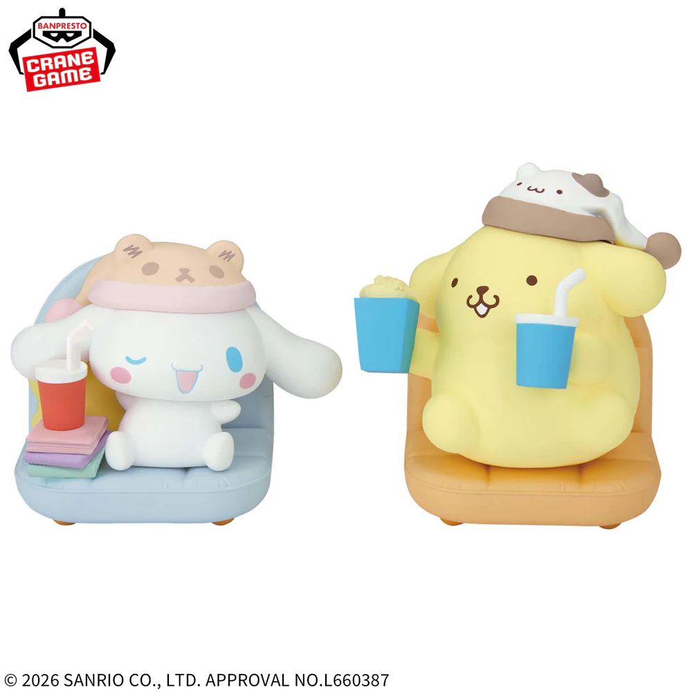 Sanrio Characters Nakayoshi Memories Relaxing Time At Home ~ Cinnamoroll & Pompompurin - (Figurine)(Banpresto)