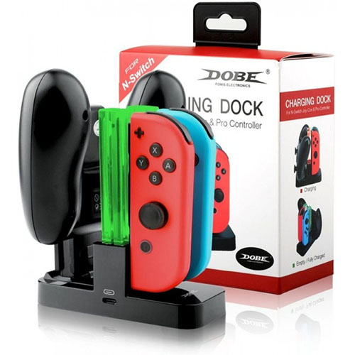 Charging Dock for Nintendo Switch Joy-Con and Pro Controller (TNS-879)