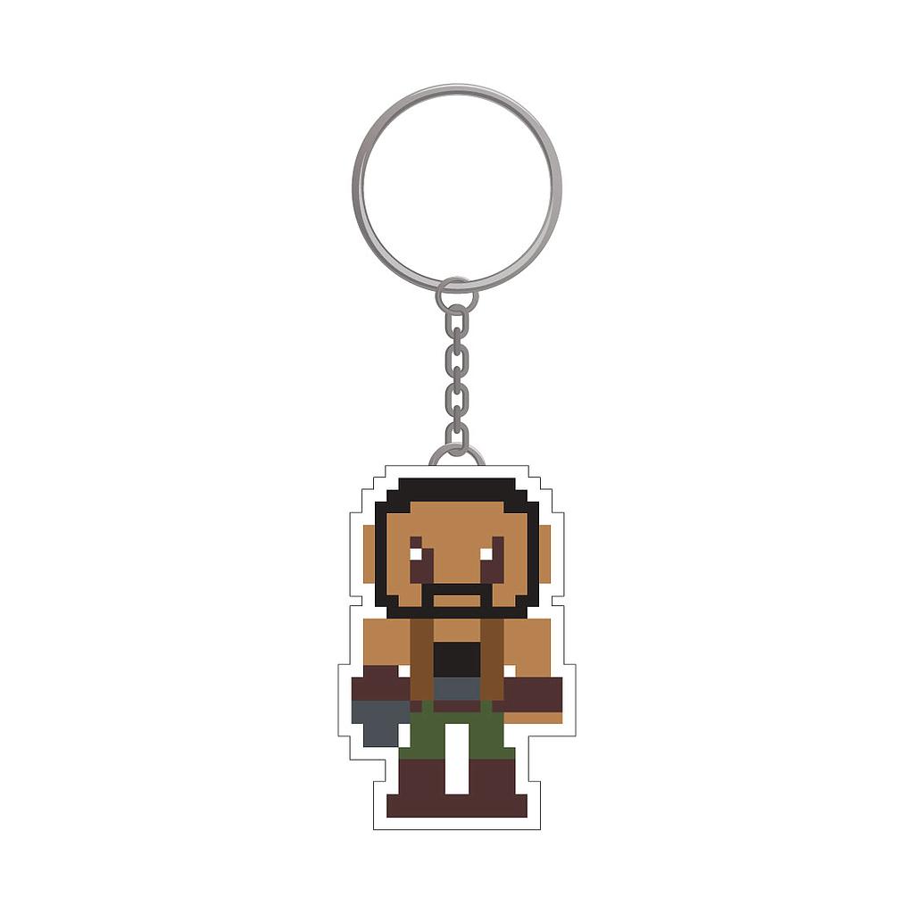 Gun Armed Macho Keychain