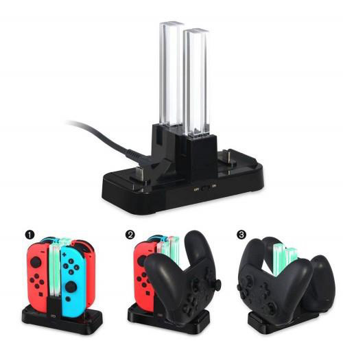 Charging Dock for Nintendo Switch Joy-Con and Pro Controller (TNS-1756)