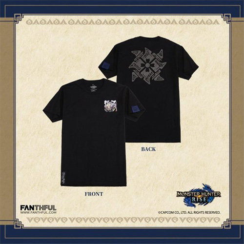 Fanthful Monster Hunter Rise T-Shirt Black 