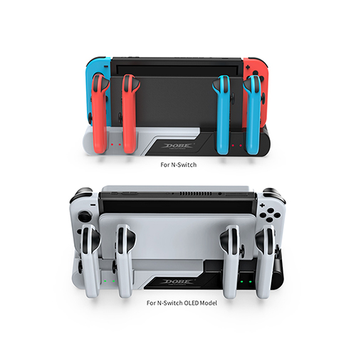 DOBE Nintendo Switch OLED Joy-con and Console Charging Dock with Game Card Slot (TNS-0122B)