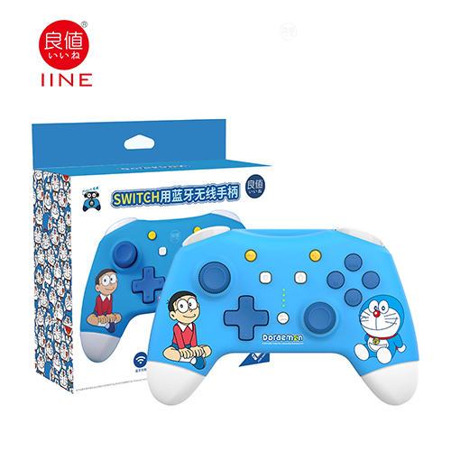 IINE Nintendo Switch Wireless Pro Controller - (Nobita & Doraemon)(L539)