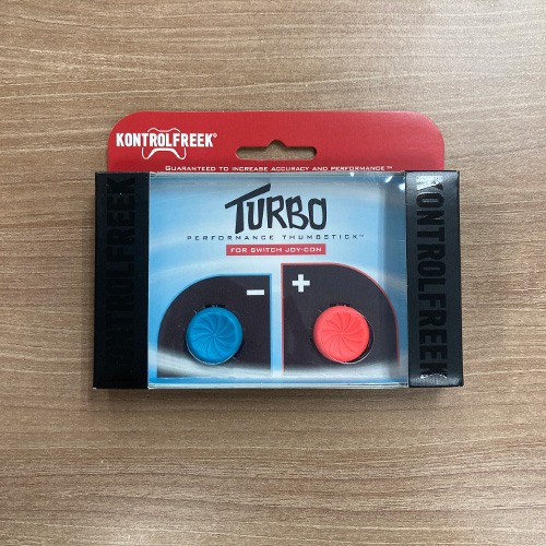 Kontrolfreek Turbo Performance Thumbstick for Switch Joy-Con - (Neon Blue + Red)